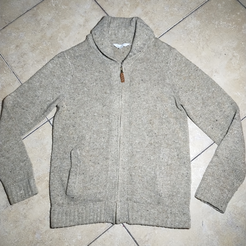 Wind River Women's Wool Blend Zip Up Cardigan Sweater Size S/P